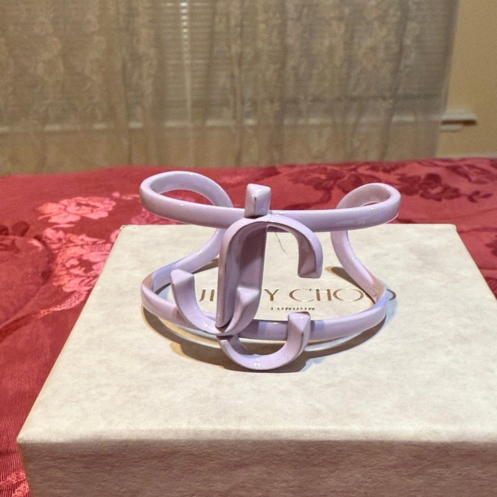 Jimmy Choo Light Purple cuff bracelet